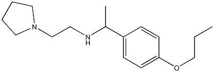 [1-(4-propoxyphenyl)ethyl][2-(pyrrolidin-1-yl)ethyl]amine Struktur