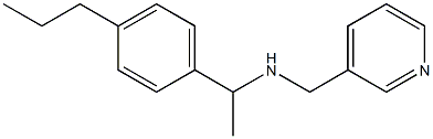 [1-(4-propylphenyl)ethyl](pyridin-3-ylmethyl)amine Struktur