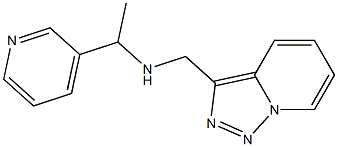 [1-(pyridin-3-yl)ethyl]({[1,2,4]triazolo[3,4-a]pyridin-3-ylmethyl})amine Struktur