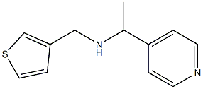 [1-(pyridin-4-yl)ethyl](thiophen-3-ylmethyl)amine Struktur