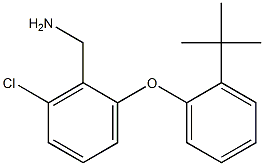 [2-(2-tert-butylphenoxy)-6-chlorophenyl]methanamine Struktur