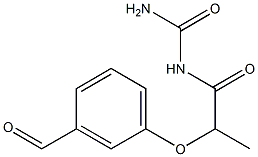 [2-(3-formylphenoxy)propanoyl]urea Struktur