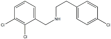 [2-(4-chlorophenyl)ethyl][(2,3-dichlorophenyl)methyl]amine Struktur