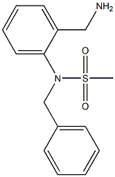 [2-(aminomethyl)phenyl]-N-benzylmethanesulfonamide Struktur