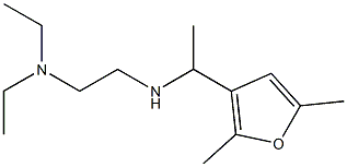 [2-(diethylamino)ethyl][1-(2,5-dimethylfuran-3-yl)ethyl]amine Struktur