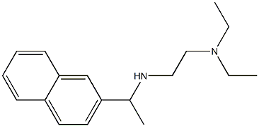 [2-(diethylamino)ethyl][1-(naphthalen-2-yl)ethyl]amine Struktur