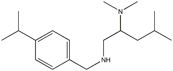 [2-(dimethylamino)-4-methylpentyl]({[4-(propan-2-yl)phenyl]methyl})amine Struktur