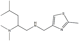 [2-(dimethylamino)-4-methylpentyl][(2-methyl-1,3-thiazol-4-yl)methyl]amine Struktur