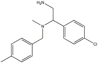 [2-amino-1-(4-chlorophenyl)ethyl](methyl)[(4-methylphenyl)methyl]amine Struktur