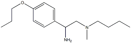 [2-amino-2-(4-propoxyphenyl)ethyl](butyl)methylamine Struktur