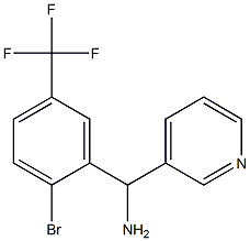 [2-bromo-5-(trifluoromethyl)phenyl](pyridin-3-yl)methanamine Struktur