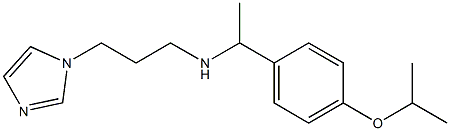 [3-(1H-imidazol-1-yl)propyl]({1-[4-(propan-2-yloxy)phenyl]ethyl})amine Struktur