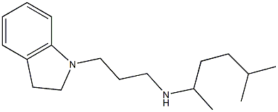 [3-(2,3-dihydro-1H-indol-1-yl)propyl](5-methylhexan-2-yl)amine Struktur