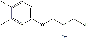 [3-(3,4-dimethylphenoxy)-2-hydroxypropyl](methyl)amine Struktur