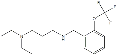 [3-(diethylamino)propyl]({[2-(trifluoromethoxy)phenyl]methyl})amine Struktur