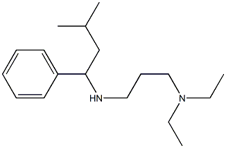 [3-(diethylamino)propyl](3-methyl-1-phenylbutyl)amine Struktur