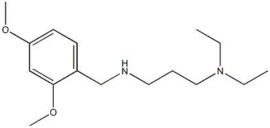 [3-(diethylamino)propyl][(2,4-dimethoxyphenyl)methyl]amine Struktur