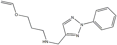 [3-(ethenyloxy)propyl][(2-phenyl-2H-1,2,3-triazol-4-yl)methyl]amine Struktur