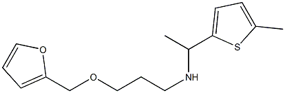 [3-(furan-2-ylmethoxy)propyl][1-(5-methylthiophen-2-yl)ethyl]amine Struktur