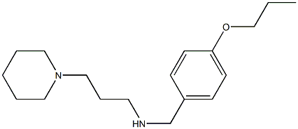 [3-(piperidin-1-yl)propyl][(4-propoxyphenyl)methyl]amine Struktur