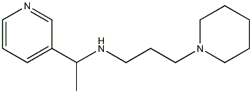 [3-(piperidin-1-yl)propyl][1-(pyridin-3-yl)ethyl]amine Struktur