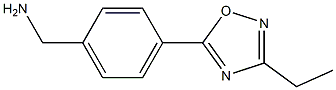 [4-(3-ethyl-1,2,4-oxadiazol-5-yl)phenyl]methanamine Struktur