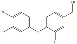 [4-(4-chloro-3-methylphenoxy)-3-fluorophenyl]methanol Struktur