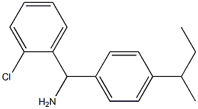 [4-(butan-2-yl)phenyl](2-chlorophenyl)methanamine Struktur