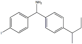 [4-(butan-2-yl)phenyl](4-iodophenyl)methanamine Struktur