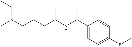 [5-(diethylamino)pentan-2-yl]({1-[4-(methylsulfanyl)phenyl]ethyl})amine Struktur