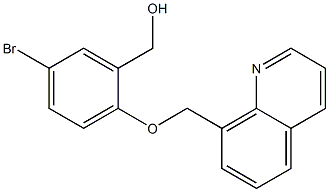 [5-bromo-2-(quinolin-8-ylmethoxy)phenyl]methanol Struktur