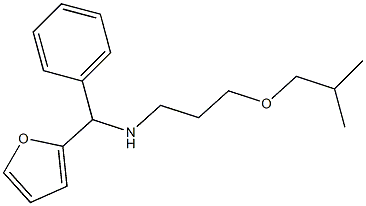 [furan-2-yl(phenyl)methyl][3-(2-methylpropoxy)propyl]amine Struktur