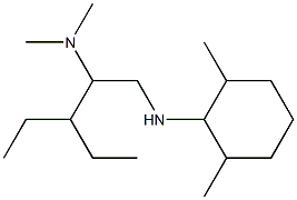 {1-[(2,6-dimethylcyclohexyl)amino]-3-ethylpentan-2-yl}dimethylamine Struktur