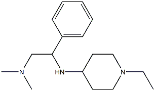 {2-[(1-ethylpiperidin-4-yl)amino]-2-phenylethyl}dimethylamine Struktur