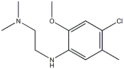 {2-[(4-chloro-2-methoxy-5-methylphenyl)amino]ethyl}dimethylamine Struktur