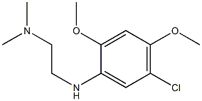 {2-[(5-chloro-2,4-dimethoxyphenyl)amino]ethyl}dimethylamine Struktur