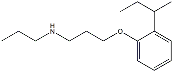 {3-[2-(butan-2-yl)phenoxy]propyl}(propyl)amine Struktur