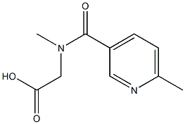 {methyl[(6-methylpyridin-3-yl)carbonyl]amino}acetic acid Struktur