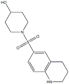 1-(1,2,3,4-tetrahydroquinoline-6-sulfonyl)piperidin-4-ol Struktur