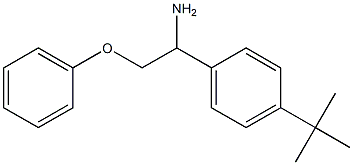 1-(1-amino-2-phenoxyethyl)-4-tert-butylbenzene Struktur