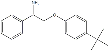 1-(2-amino-2-phenylethoxy)-4-tert-butylbenzene Struktur