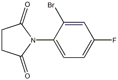 1-(2-bromo-4-fluorophenyl)pyrrolidine-2,5-dione Struktur