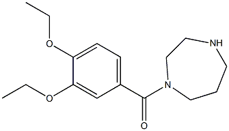 1-(3,4-diethoxybenzoyl)-1,4-diazepane Struktur