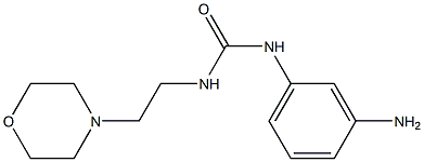 1-(3-aminophenyl)-3-[2-(morpholin-4-yl)ethyl]urea Struktur