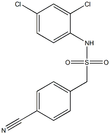 1-(4-cyanophenyl)-N-(2,4-dichlorophenyl)methanesulfonamide Struktur