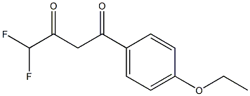 1-(4-ethoxyphenyl)-4,4-difluorobutane-1,3-dione Struktur