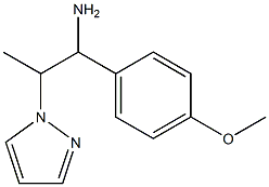 1-(4-methoxyphenyl)-2-(1H-pyrazol-1-yl)propan-1-amine Struktur