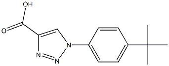 1-(4-tert-butylphenyl)-1H-1,2,3-triazole-4-carboxylic acid Struktur