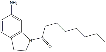 1-(6-amino-2,3-dihydro-1H-indol-1-yl)octan-1-one Struktur