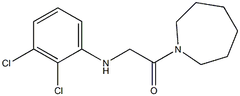 1-(azepan-1-yl)-2-[(2,3-dichlorophenyl)amino]ethan-1-one Struktur